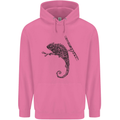 Steampunk Chameleon Mens 80% Cotton Hoodie Azelea
