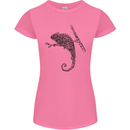 Steampunk Chameleon Womens Petite Cut T-Shirt Azalea