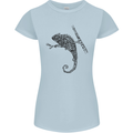 Steampunk Chameleon Womens Petite Cut T-Shirt Light Blue