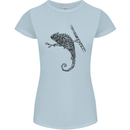 Steampunk Chameleon Womens Petite Cut T-Shirt Light Blue