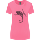 Steampunk Chameleon Womens Wider Cut T-Shirt Azalea