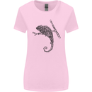 Steampunk Chameleon Womens Wider Cut T-Shirt Light Pink