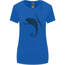 Steampunk Chameleon Womens Wider Cut T-Shirt Royal Blue