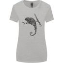 Steampunk Chameleon Womens Wider Cut T-Shirt Sports Grey