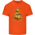 Steampunk Christmas Tree Kids T-Shirt Childrens Orange