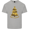 Steampunk Christmas Tree Kids T-Shirt Childrens Sports Grey