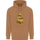 Steampunk Christmas Tree Mens 80% Cotton Hoodie Caramel Latte