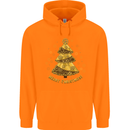 Steampunk Christmas Tree Mens 80% Cotton Hoodie Orange