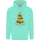 Steampunk Christmas Tree Mens 80% Cotton Hoodie Peppermint