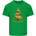 Steampunk Christmas Tree Mens Cotton T-Shirt Tee Top Irish Green
