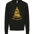 Steampunk Christmas Tree Mens Sweatshirt Jumper Black