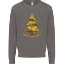 Steampunk Christmas Tree Mens Sweatshirt Jumper Charcoal