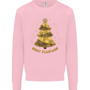Steampunk Christmas Tree Mens Sweatshirt Jumper Light Pink