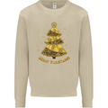 Steampunk Christmas Tree Mens Sweatshirt Jumper Sand