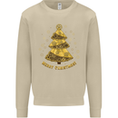Steampunk Christmas Tree Mens Sweatshirt Jumper Sand