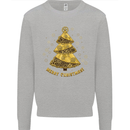 Steampunk Christmas Tree Mens Sweatshirt Jumper Sports Grey