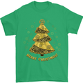 Steampunk Christmas Tree Mens T-Shirt Cotton Gildan Irish Green