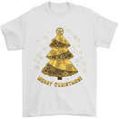 Steampunk Christmas Tree Mens T-Shirt Cotton Gildan White