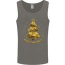 Steampunk Christmas Tree Mens Vest Tank Top Charcoal