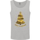 Steampunk Christmas Tree Mens Vest Tank Top Sports Grey