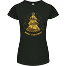 Steampunk Christmas Tree Womens Petite Cut T-Shirt Black