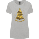 Steampunk Christmas Tree Womens Wider Cut T-Shirt Sports Grey