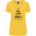Steampunk Christmas Tree Womens Wider Cut T-Shirt Yellow