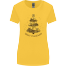 Steampunk Christmas Tree Womens Wider Cut T-Shirt Yellow