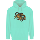 Steampunk Crocodile Alligator Childrens Kids Hoodie Peppermint
