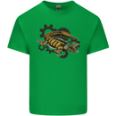 Steampunk Crocodile Alligator Kids T-Shirt Childrens Irish Green