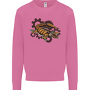 Steampunk Crocodile Alligator Mens Sweatshirt Jumper Azalea