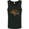 Steampunk Crocodile Alligator Mens Vest Tank Top Black