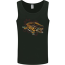 Steampunk Crocodile Alligator Mens Vest Tank Top Black