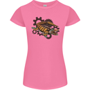 Steampunk Crocodile Alligator Womens Petite Cut T-Shirt Azalea