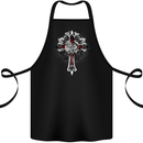Steampunk Cross Gothic Heavy Metal Biker Cotton Apron 100% Organic Black