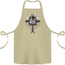 Steampunk Cross Gothic Heavy Metal Biker Cotton Apron 100% Organic Khaki