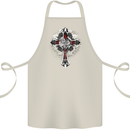 Steampunk Cross Gothic Heavy Metal Biker Cotton Apron 100% Organic Natural