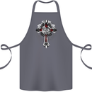Steampunk Cross Gothic Heavy Metal Biker Cotton Apron 100% Organic Steel