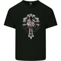 Steampunk Cross Gothic Heavy Metal Biker Kids T-Shirt Childrens Black