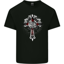 Steampunk Cross Gothic Heavy Metal Biker Kids T-Shirt Childrens Black