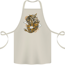 Steampunk Dragon Cotton Apron 100% Organic Natural
