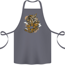 Steampunk Dragon Cotton Apron 100% Organic Steel