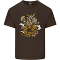 Steampunk Dragon Kids T-Shirt Childrens Chocolate