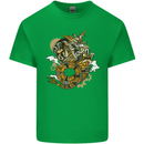 Steampunk Dragon Kids T-Shirt Childrens Irish Green