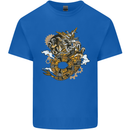 Steampunk Dragon Kids T-Shirt Childrens Royal Blue