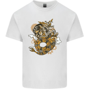 Steampunk Dragon Kids T-Shirt Childrens White
