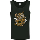 Steampunk Dragon Mens Vest Tank Top Black