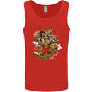 Steampunk Dragon Mens Vest Tank Top Red