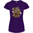 Steampunk Dragon Womens Petite Cut T-Shirt Purple