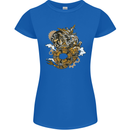 Steampunk Dragon Womens Petite Cut T-Shirt Royal Blue